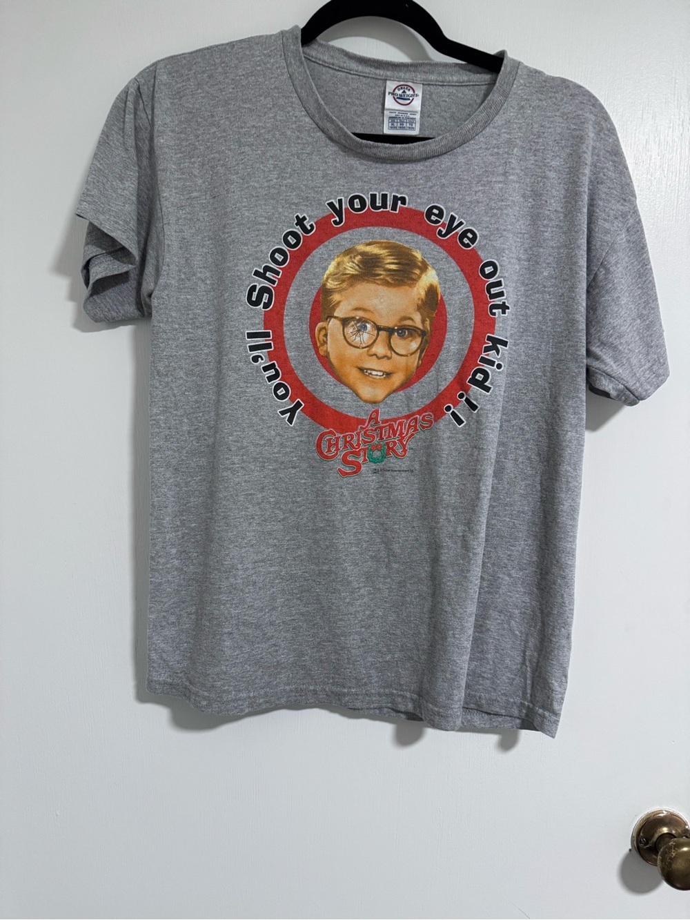 youth vintage Xl Delta Fabric Tag Single Stich A Christmas Story Tshirt Shirt